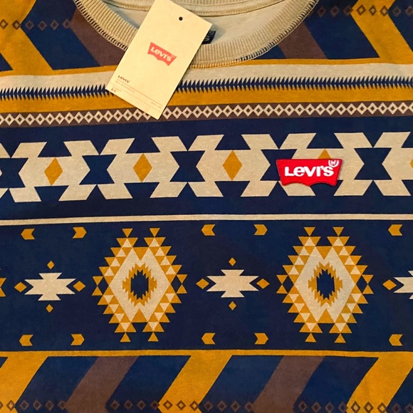 LEVI’S Mens Crewneck Printed Sweatshirt 2XL - Picture 4 of 11